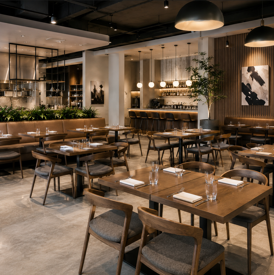 Custom furniture for restaurants and commercial interiors